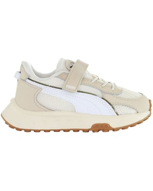 Puma Wild Rider Futurism AC Kids Off White Trainers