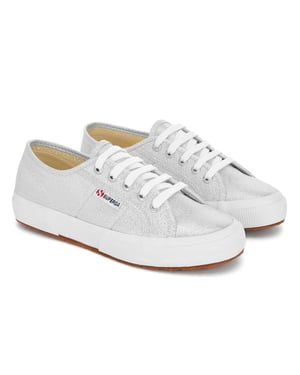 Superga Womens/Ladies 2750 Lamew Metallic Trainers (Grey Silver)