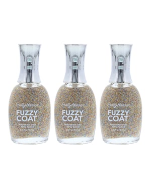 Sally Hansen Fuzzy Coat Textured Nail Color 9.17ml - 200 All Yarned Up x 3