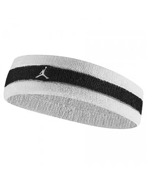 Nike Jordan Terrycloth Headband (White/Black)