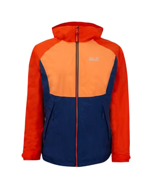 Jack Wolfskin Mount Isa 3in1 Dames Navy/Bruin Jas
