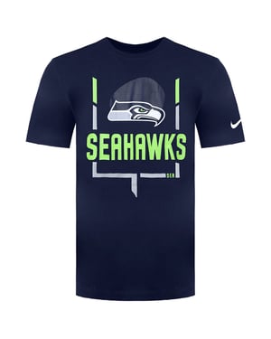 Nike NFL Seattle Seahawks Legend Goal Post Mens Navy T-shirt