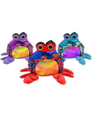 Doodle 7" Glitzies Crab Magic Sequin Plush, Assorted Colours