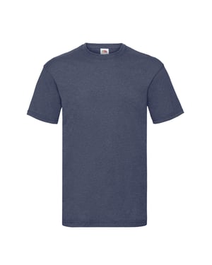 Fruit of the Loom Heren Valueweight Heather T-shirt (Vintage Marine)