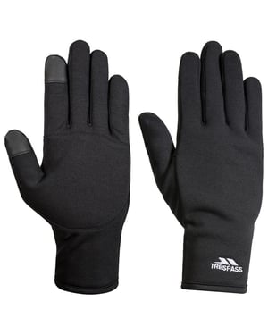 Trespass Unisex Volwassenen Poliner Power Stretchhandschoen (Zwart)