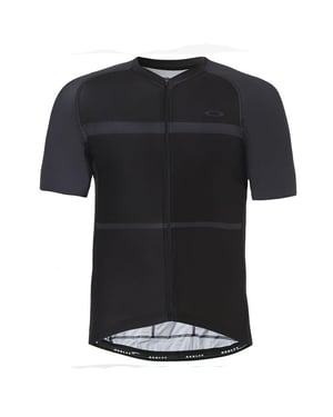 Oakley Korte Mouw Zip Up Zwart Heren Fietst-shirt 434144 02E