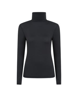 Mountain Warehouse Dames/Dames Keep The Heat Isotherm Roll Neck Basislaag Top (Zwart)