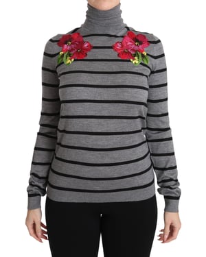 Dolce & Gabbana Vrouwentrui in grijs kasjmier Zijde Coltrui