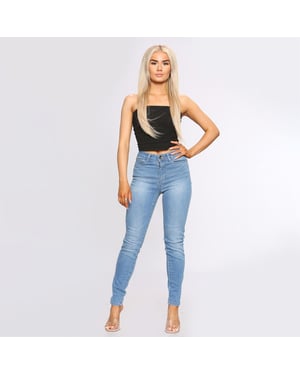 Ladies Skinny Slim Fit Denim Jeans| Enzo Designer Womenswear