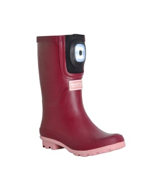 Regatta Childrens/Kids Fairweather Shine Brite Light Wellington Boots (Dark Pimento/Peony)