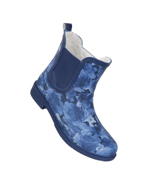 Mountain Warehouse Dames/dames Bloemige rubberen regenlaarzen (Donkerblauw)