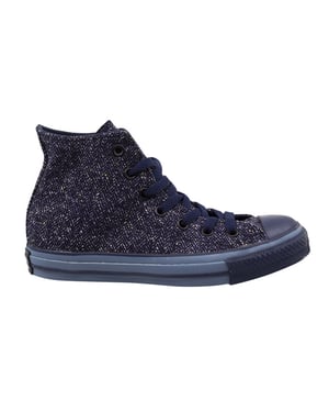 Converse Chuck Taylor Herringbone Mens Navy Plimsolls