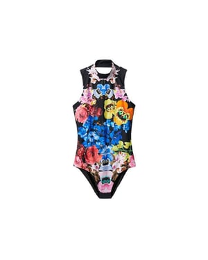 Desigual Dames Zwart Multi Mouwloos Lichaam