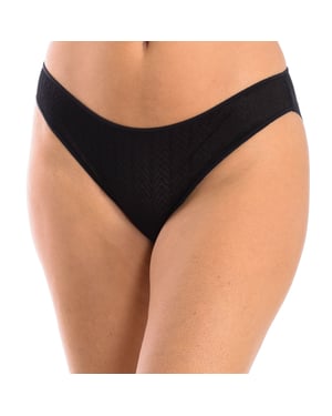 Micro tulle bikini bottom with herringbone design for women, model 3095. Elegant, soft and with a perfect fit.