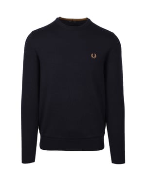 Fred Perry Classic Crew Neck Knitwear Navy
