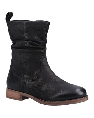 Hush Puppies Emilia Läder Dam Svarta Kängor