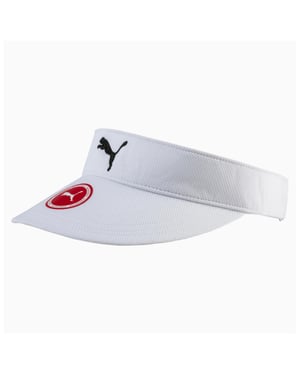 Puma DryCell Verstelbaar Golf Vizier Wit Unisex Cap 053192 02