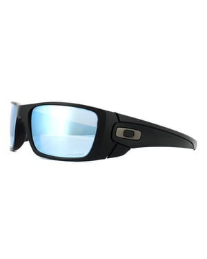 Oakley Wrap Heren Mat Zwart Prizm Diep Water Gepolariseerde Zonnebril