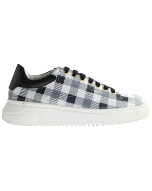 Emporio Armani Checkered Mens Black/White Trainers