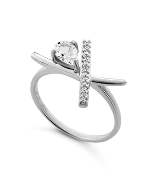 Orphelia 'Charlotte' Dames 925 Sterling Zilveren Ring - Zilver ZR-7580/W