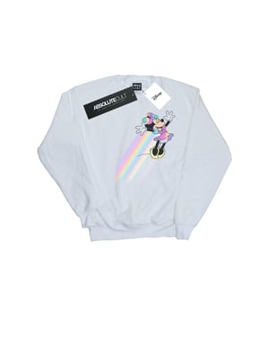 Disney Dames/Dames Minnie Mouse Whoosh Sweatshirt (Wit)
