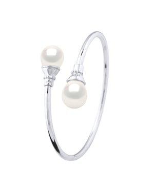 YOU & ME Armband Sötvattenspärla 11-12 mm Vit 925