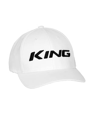 Cobra King Pro Graphic Logo Flex Fit Vit Golfkeps för herrar 909242 02