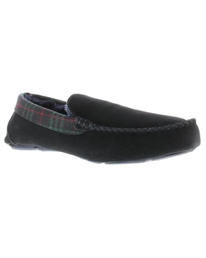 Hush Puppies Mens Moccasin Slippers Andreas Suede Leather navy