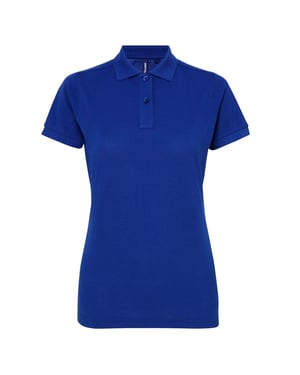 Asquith & Fox Womens/Ladies Short Sleeve Performance Blend Polo Shirt (Royal)
