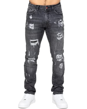 Enzo | Heren Gescheurde Denim Jeans