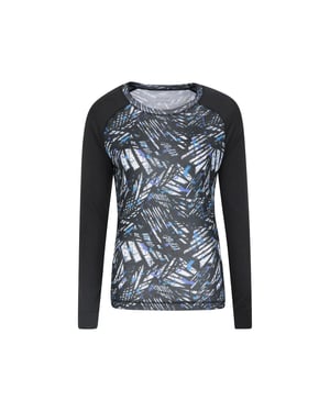 Mountain Warehouse Dames/Dames Talus Bedrukte Thermo Top (Grijs)