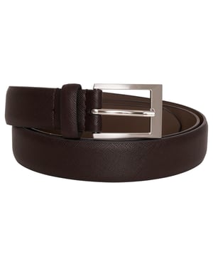Barneys Originals Faux Leather Brown Belt