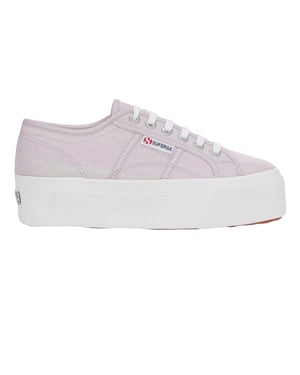 Superga Dames/Dames 2790 Lamew Lace Up Trainers (Pastel Lila/Iridescent)