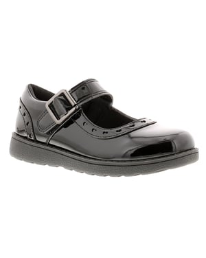 Princess Stardust Girls Shoes School Infants Starry Touch Fastening black