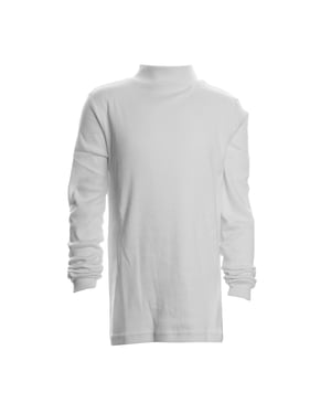 Unisex LPG700 t-shirt met lange mouwen en halve hals voor jongens en meisjes