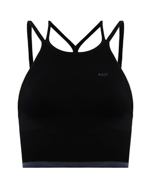 MyProtein Adapt Seamless Womens Black Sports Bra