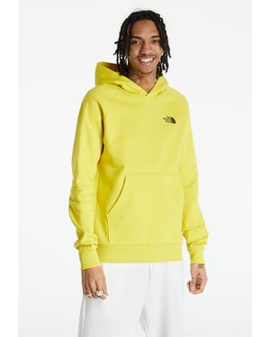 The North Face Mens Reglan Red Box Hoodie in Yellow