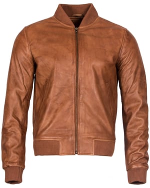 Varisty leren bomberjack