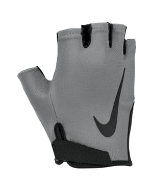 Nike Mens Gym Essential 2024 Fitness Fingerless Gloves (Grey/Black)
