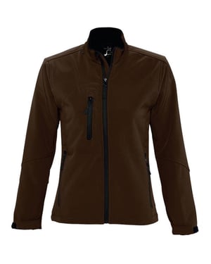 SOLS Womens/Ladies Roxy Soft Shell Jacket (Breathable, Windproof And Water Resistant) (Dark Chocolate)