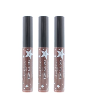 Lottie Slay All Day Longwear Matte Metallic Liquid Lipstick 6ml - Shook x 3