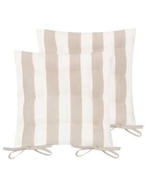 Yard Hayle Striped Cotton 2 Pack Seat Pads