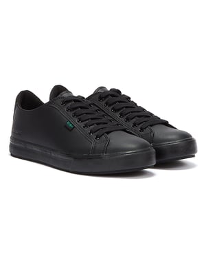 Kickers Black Leather Tovni Lacer Trainers