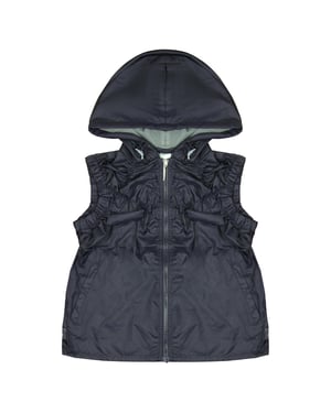 Nike Zip Up Hooded Gilet Womens Navy Sleeveless Sports Vest 261131 502
