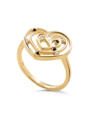 Orphelia 'Euphoria' Dames 925 Sterling Zilveren Ring - Goud ZR-7522/G