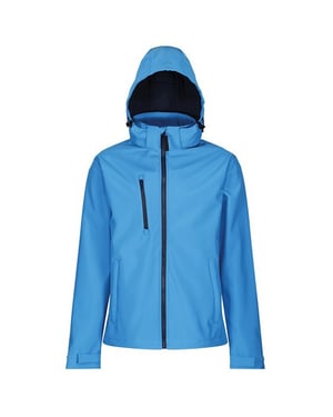 Regatta Venturer Jas met Kap en Zachte Shell Jas voor heren (Frans Blauw/Zwaar)