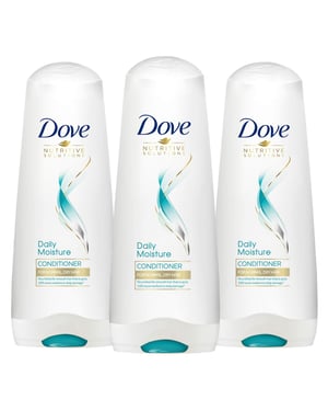 Dove Nourishing Secrets Conditioner, Daily moisture, 3 Pack, 350ml
