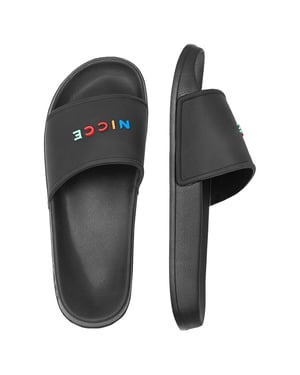 Nicce Dallas Heren Zwarte Sliders