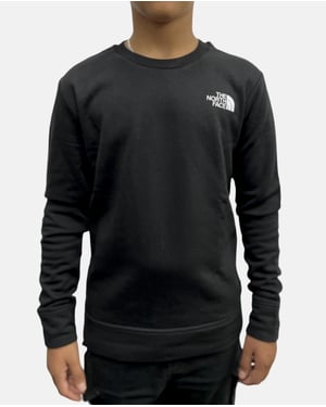 The North Face sweatshirt met ronde hals voor jongeren in zwart