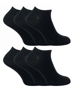 SOCK SNOB - 6 Pack Kinder Katoenen Lage Sport-/Trainingssokken